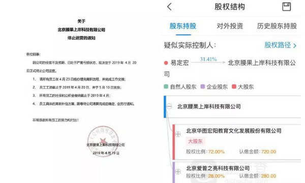 1557278876850500.jpg 配图3 腰果上岸宣布终止运营.jpg